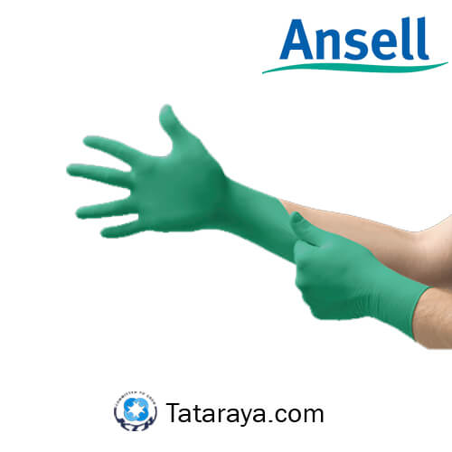 92-600 Ansell Touch N Tuff Green Nitrile Gloves