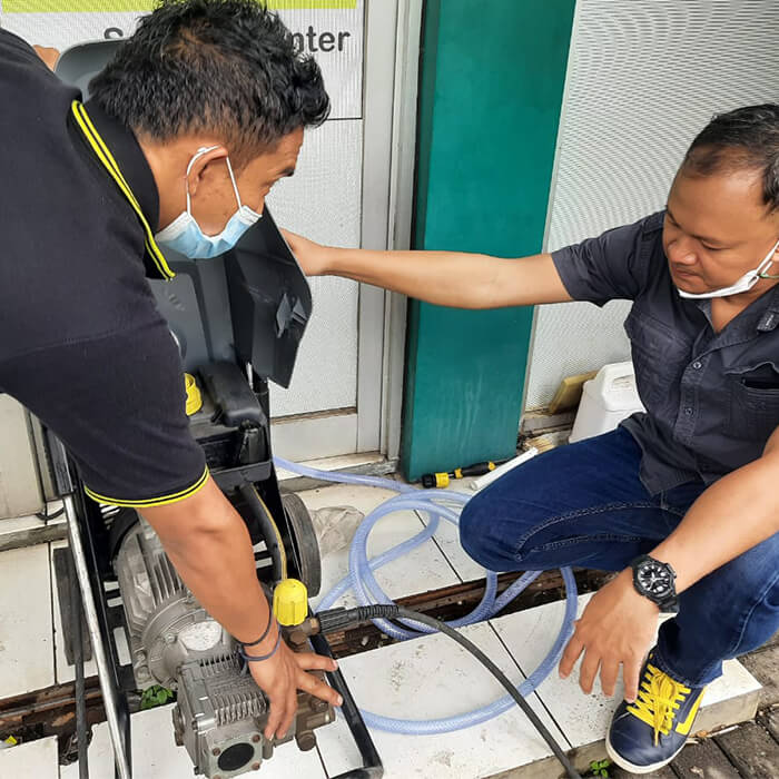 trial penggunaan hd 7 11 karcher