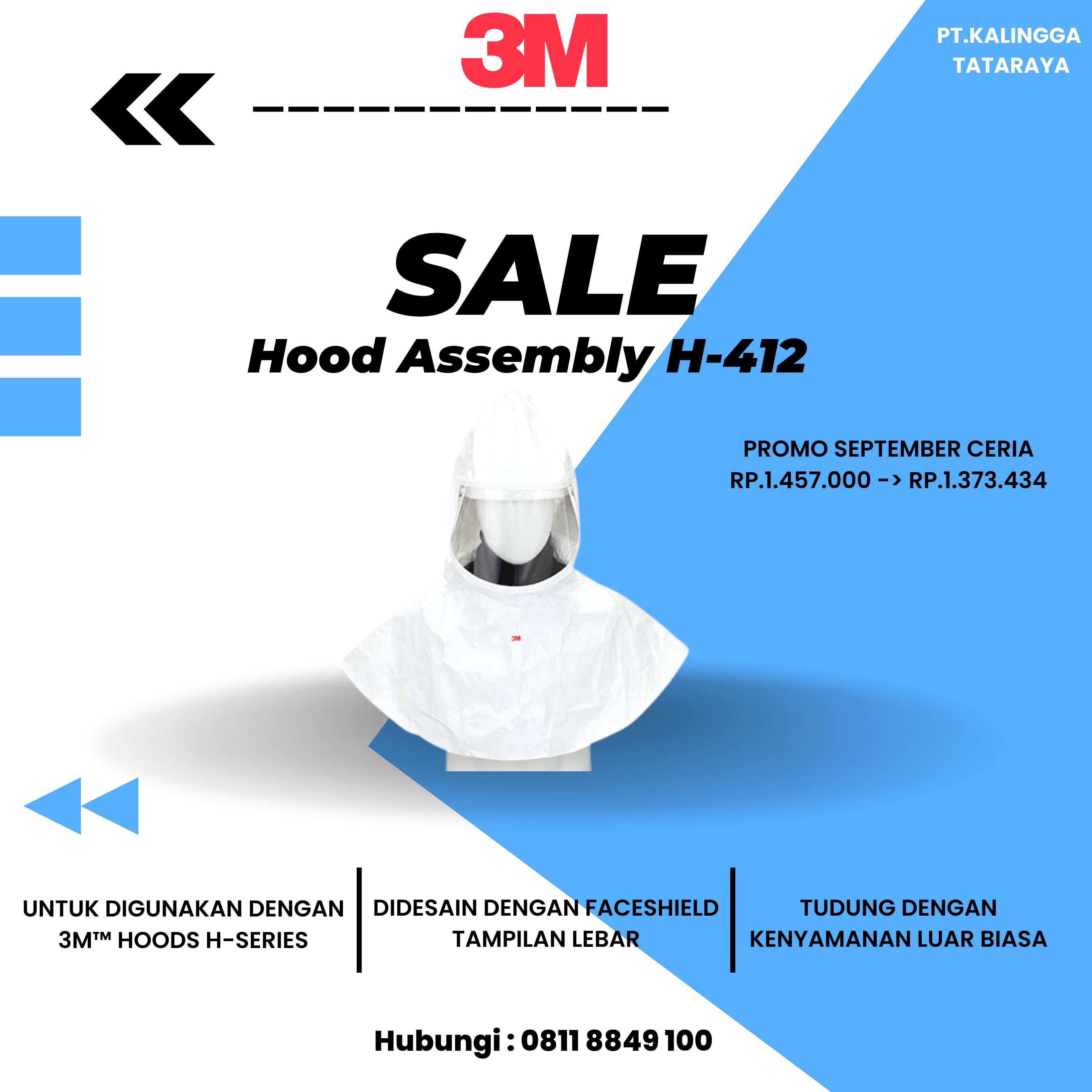 3 m hood assembly h 412