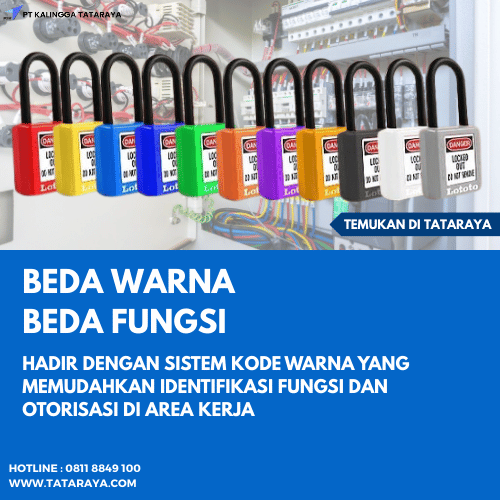 BEDA WARNA BEDA FUNGSI GEMBOK SAFETY LOTOTO