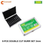 8-PCE DOUBLE CUT BURR SET CUT 6 3mm SHK YRK2109896K