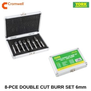 8-PCE DOUBLE CUT BURR SET CUT 6 6mm SHANK YRK2109886K
