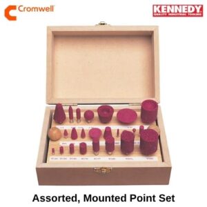 Assorted, Mounted Point Set, Aluminium Oxide, 6mm Shank KEN2503240K, Pack of 24