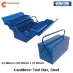 Cantilever Tool Box, Steel, (L) 430mm x (W) 205mm x (H) 205mm SEN5931370K