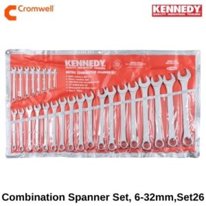 Metric, Combination Spanner Set, 6 - 32mm, Set of 26, Chrome Vanadium Steel KEN5822910K